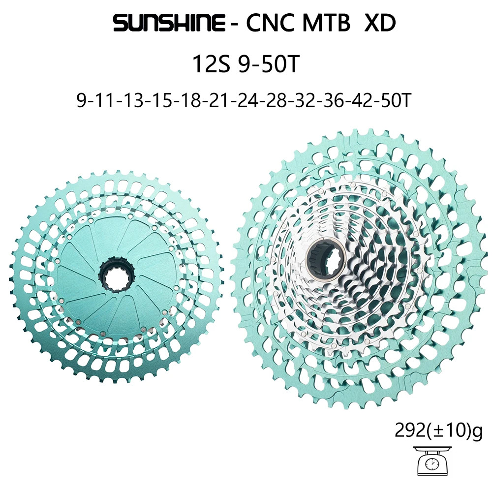 SUNSHINE 12 Speed MTB Bike Ultralight Cassette 9-51T Freewheel for XD freehub