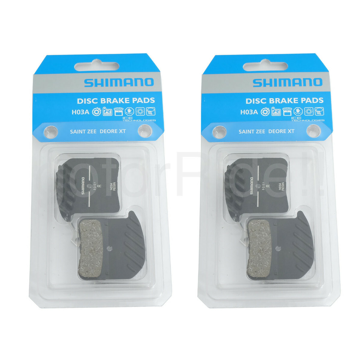 2x Shimano H03A SAINT M820 ZEE XT M8020 Resin Disc Brake Pads Ice Tech Y1XM98020