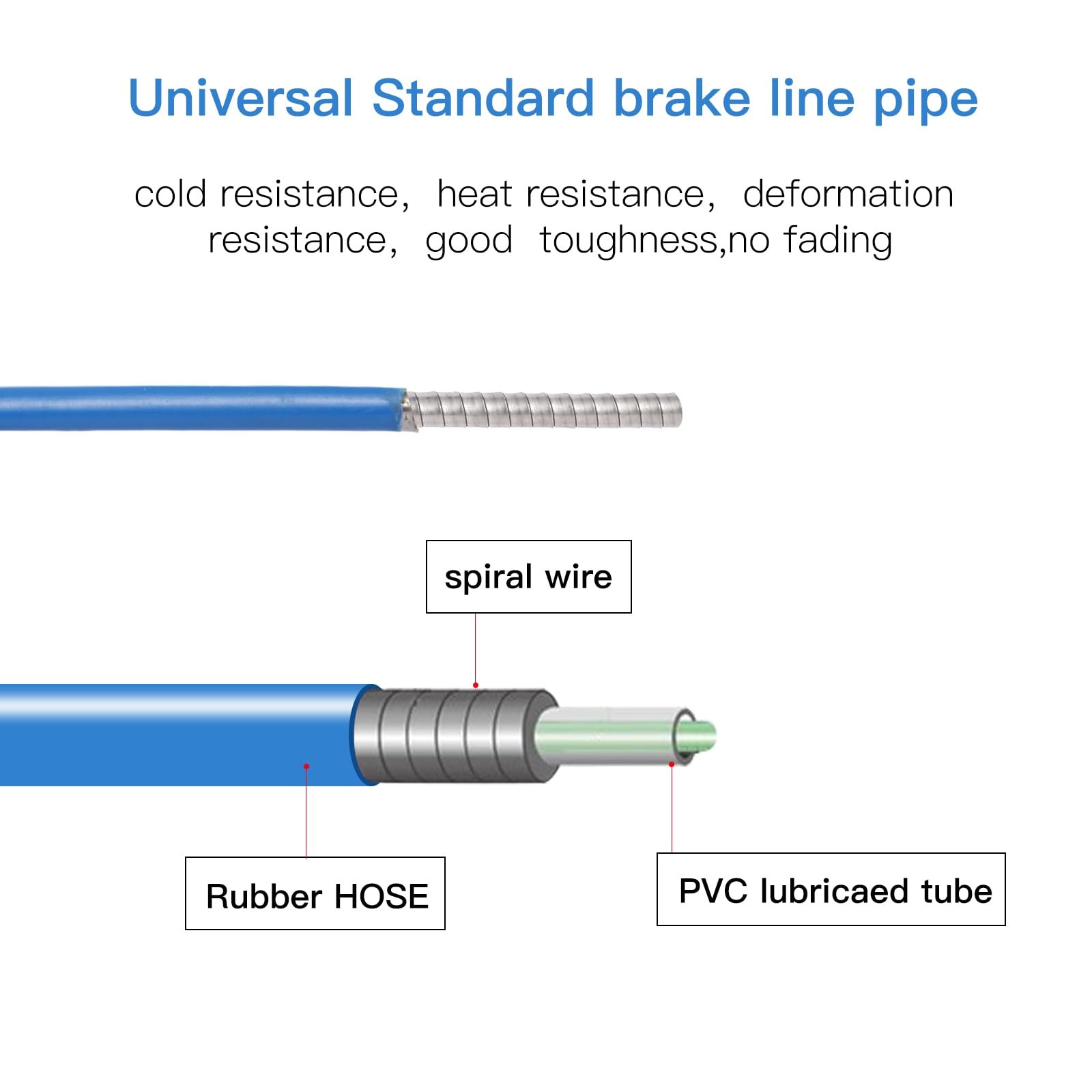 Universal Brake Cable Housing,5mm 3Meters,Lined Bicycle/Bike Brake Cable Housing
