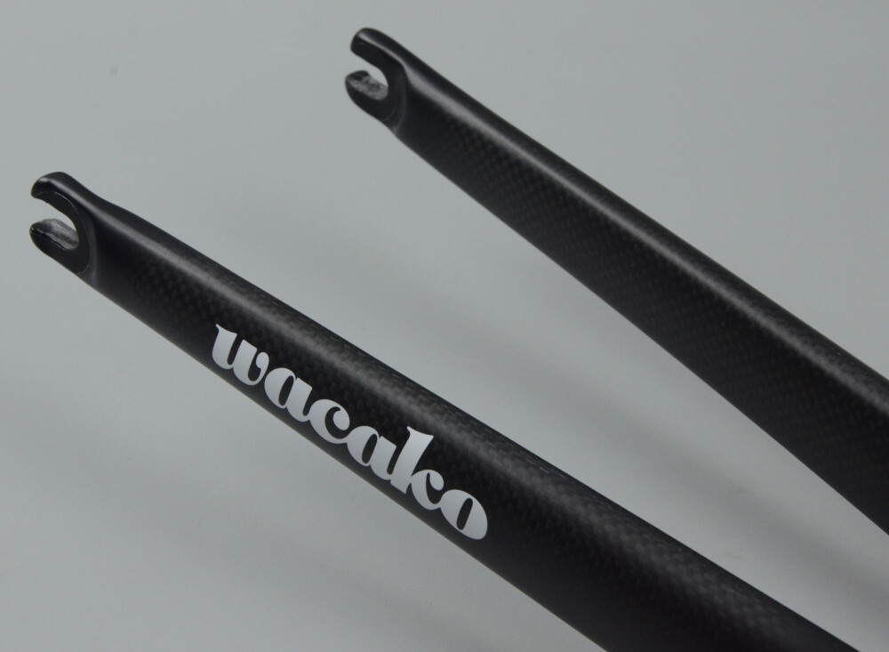 Carbon Fiber Hard Forks 14/16/18/20/22 In Rigid Fork Bmx Bike Fork 1-1/8 In