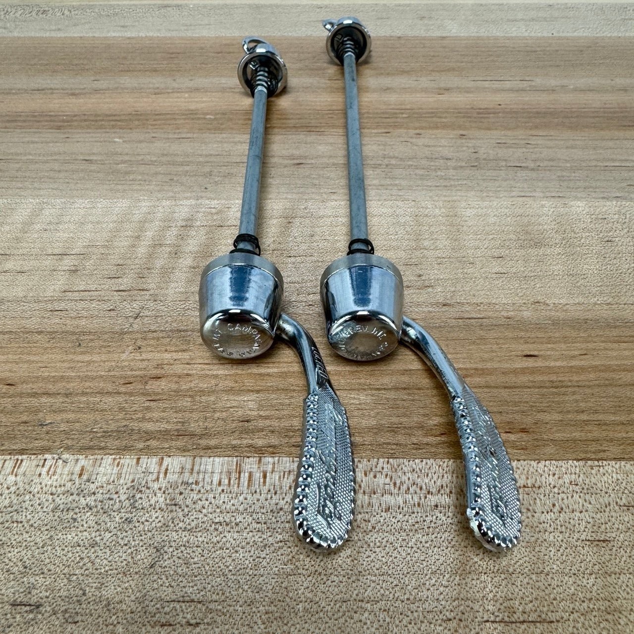 Light Use! Campagnolo C-Record Bike Quick Release Skewers 193g