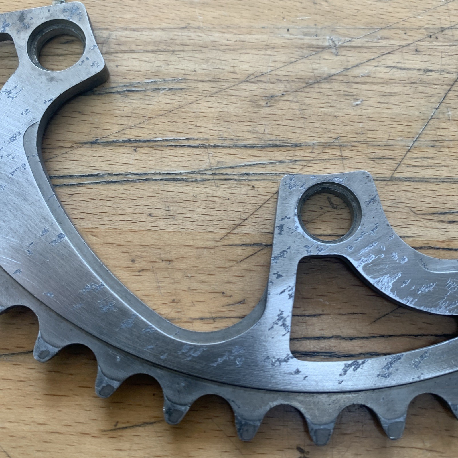 Real Designs Chainring 110mm BCD 45T Silver Vintage Mountain Bike Yeti Kooka CNC