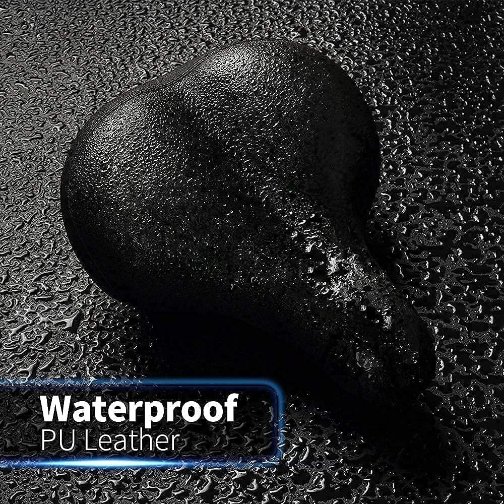 Oversized Bike Seat Extra Wide Foam Pad Waterproof Leather