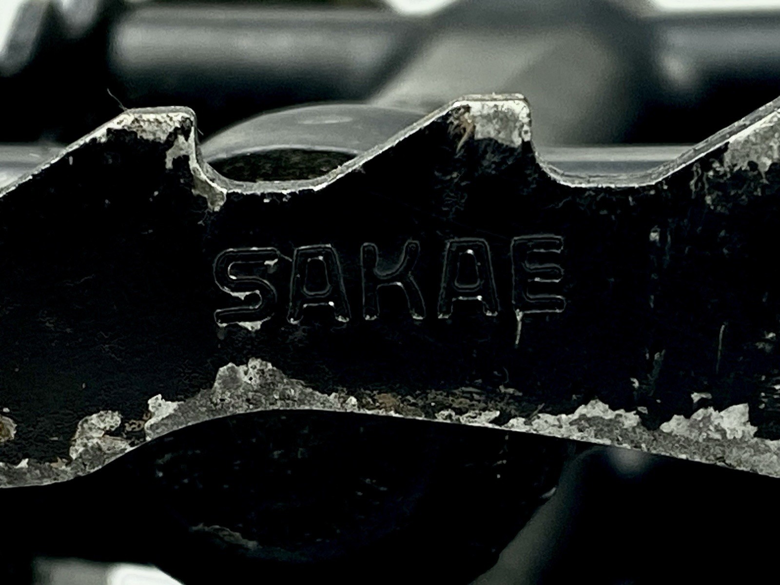 Sakae MTP-170 Platform Pedals w/ Cateye Toe Clips Vintage MTB 9/16” Black