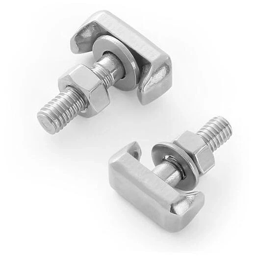 2PCS Battery Terminal T-Bolt, Stainless Steel Replacement Nuts for Car Battery