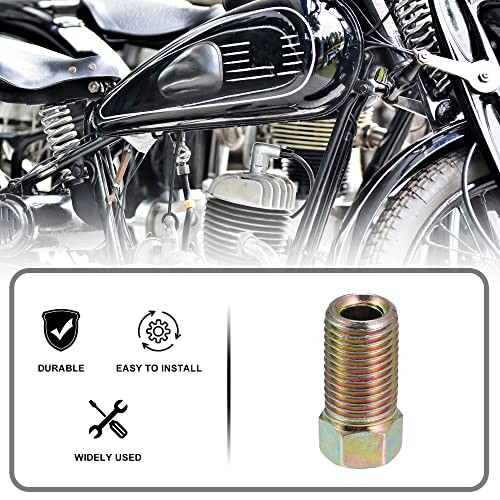 10pcs Motorcycle Brake Line Tube Fittings 3/8 x 24 UNF for 3/16″ Hydraulic