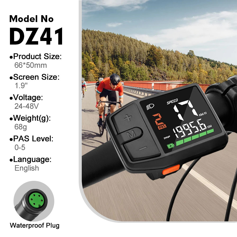 E-bike LCD Color Display Instrument 36V48V52V SW102T DZ40 600C BF-UART Protocol