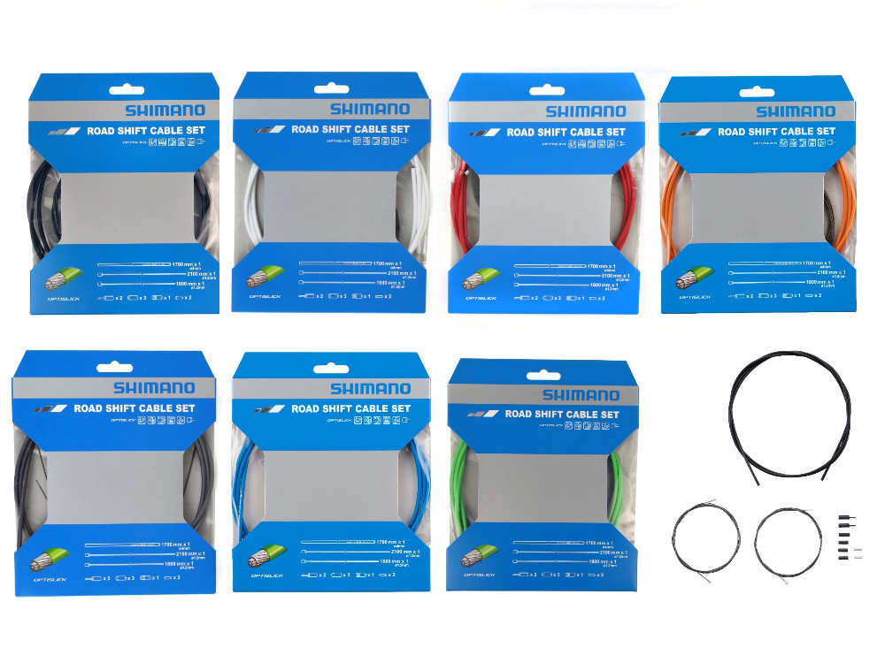 SHIMANO 105 TIAGRA ROAD SHIFTING CABLE SET 5800 4700 R7000 (OPTISLICK)