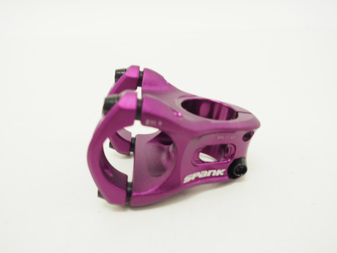 New! Spank Split 33 Mountain Bike Stem Purple 31.8mm x 33mm x 1-1/8″ 125g