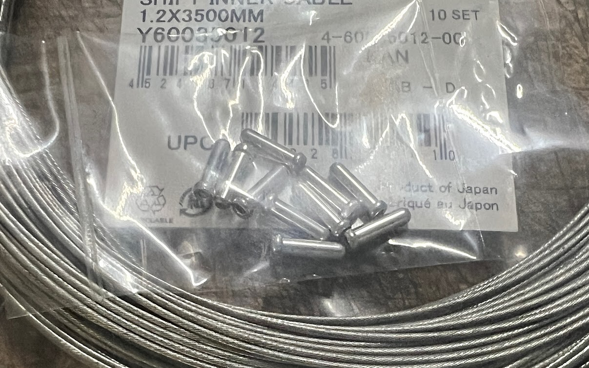 10 Pack – Shimano Inner Shift Cables 1.2 x 3500mm (Tandem / Triplets) BRAND NEW