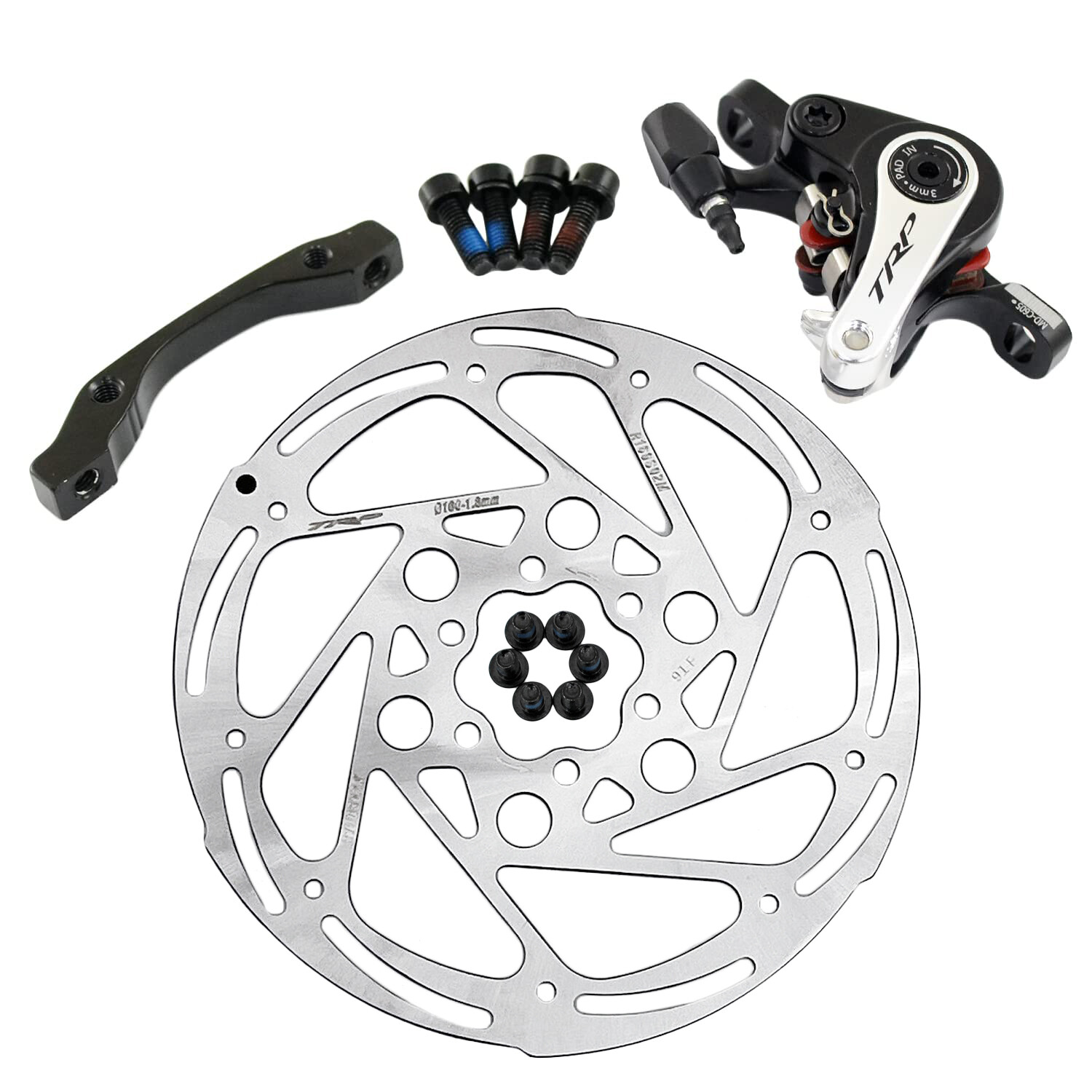 TRP SPYRE Cycling Road Alloy Mechancial Disc Brake Set 160mm Rotor (F+R)