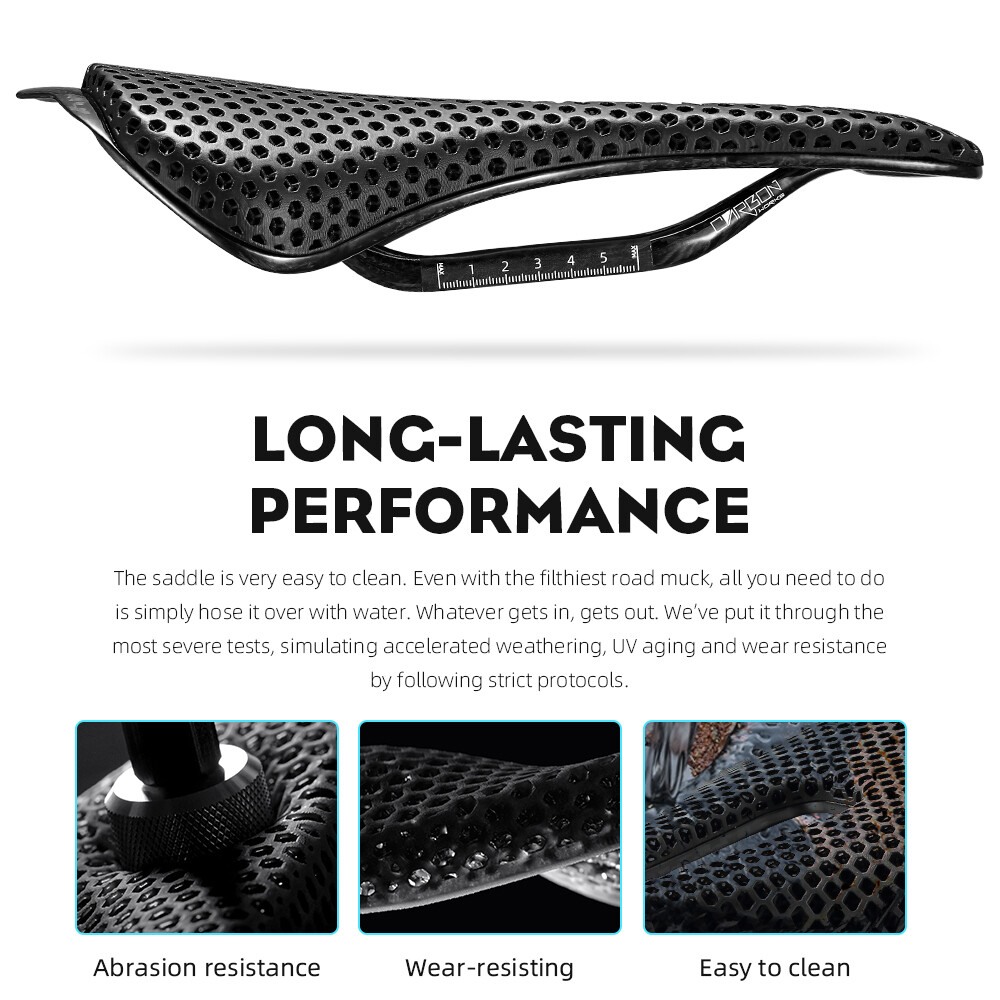 3D Printed Bicycle Saddle Ultralight EVA Carbon Saddle 250x140mm Bike Seating