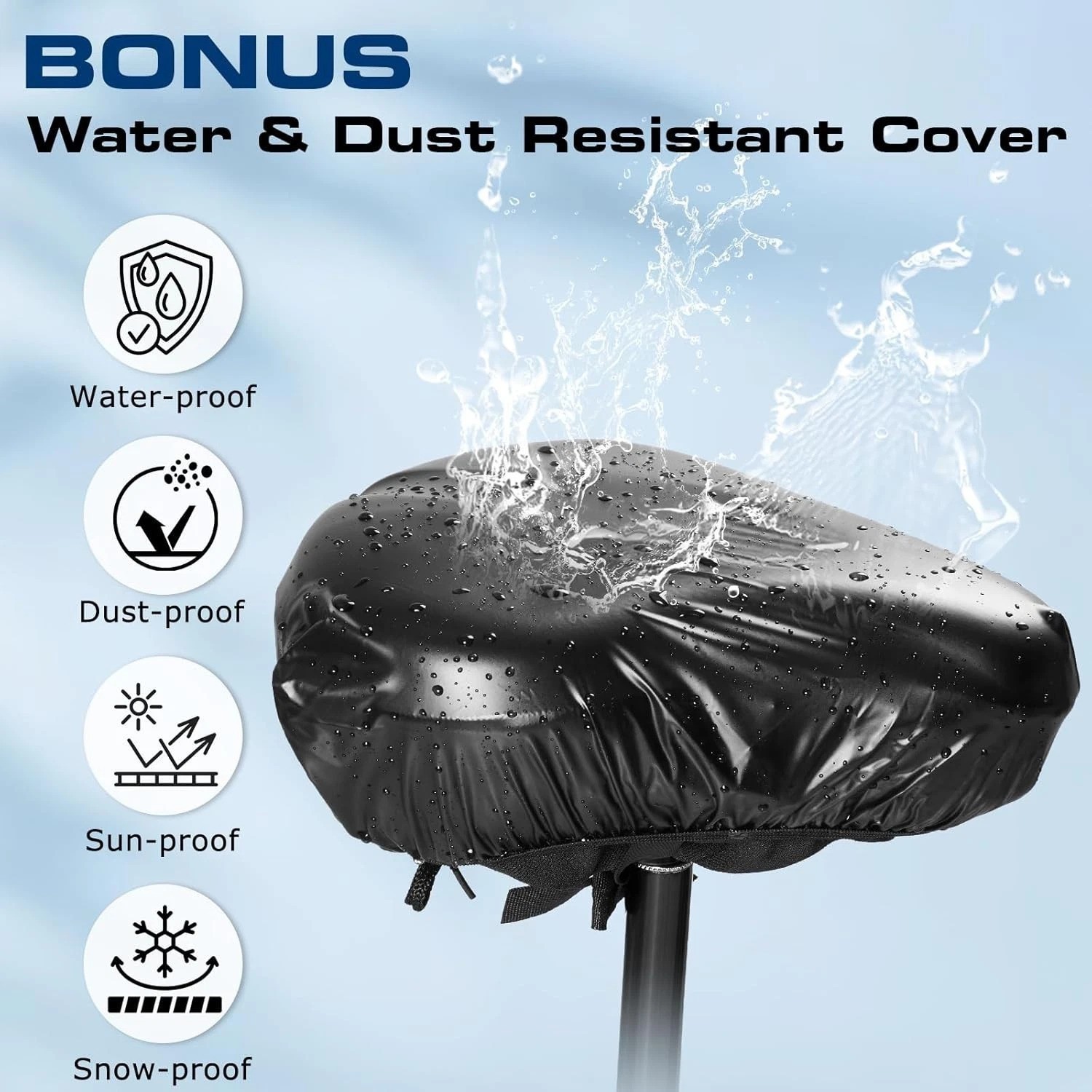 Waterproof Gel Bike Cushion – Anti-Slip & Moisture-Wicking for Ultimate Comfort
