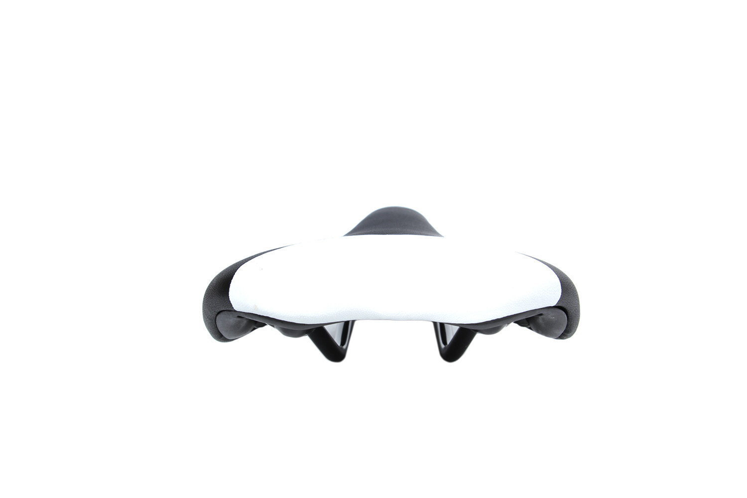 BTWIN Road MTB ebike Biking Saddle Cr-Mo Rails Seat Black White 275x135mm