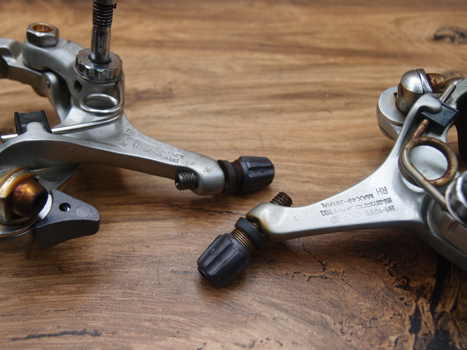 1989 road bike caliper side pull brakes Shimano 105 Prototype Japan BR-1055