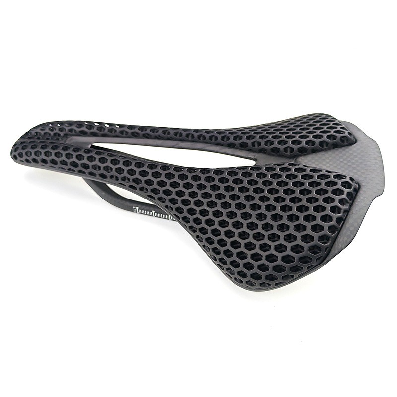 Carbon Fiber Bicycle Saddles 3D Printed/EVA Leather Bike Seat Cushion 250*140mm