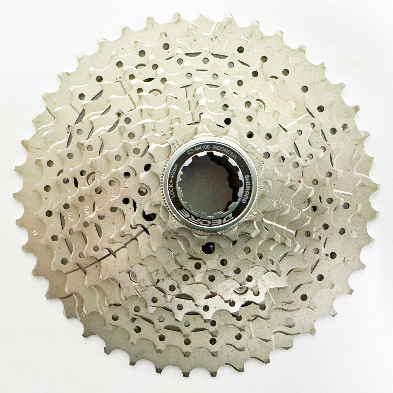 Shimano Deore CS-M4100-10 Cassette – 10-Speed, 11-42t, Silver