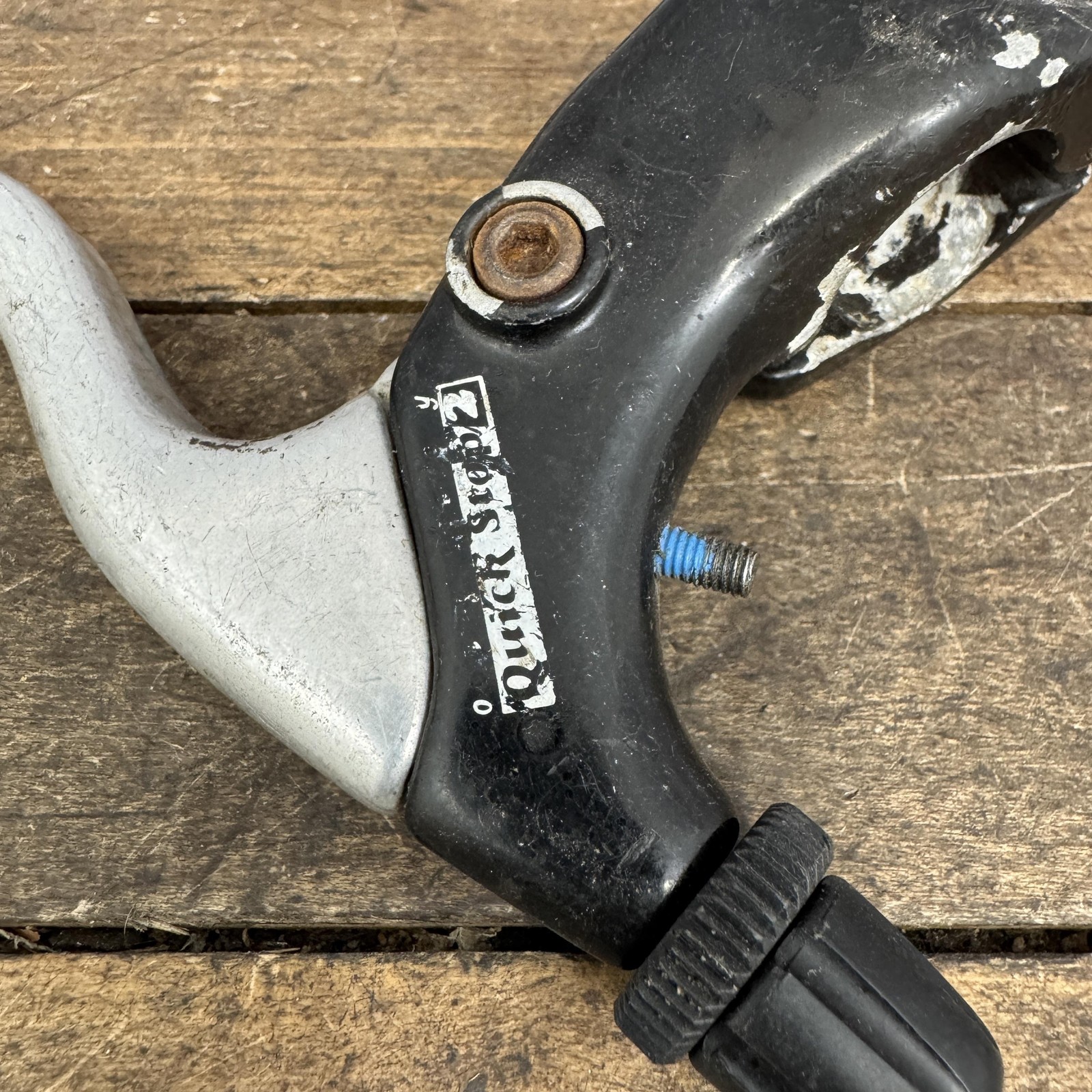 Vintage Odyssey Quick Stop 2 BMX Brake Lever Right 3-Finger Silver 22.2mm