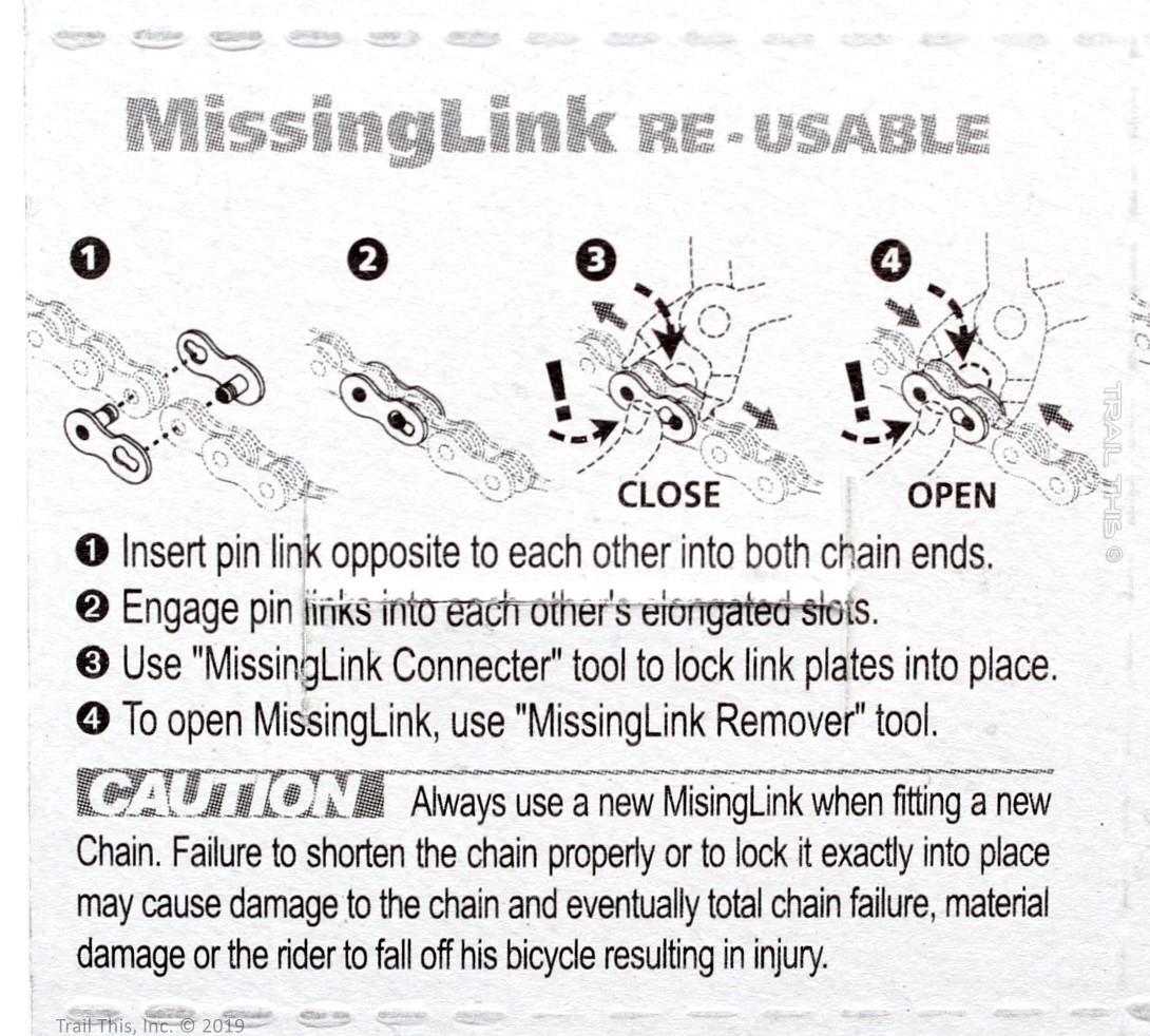 Six (6) Pack KMC 11R 11-Speed Missing Link Re-Usable fit Shimano SRAM 11S Chains