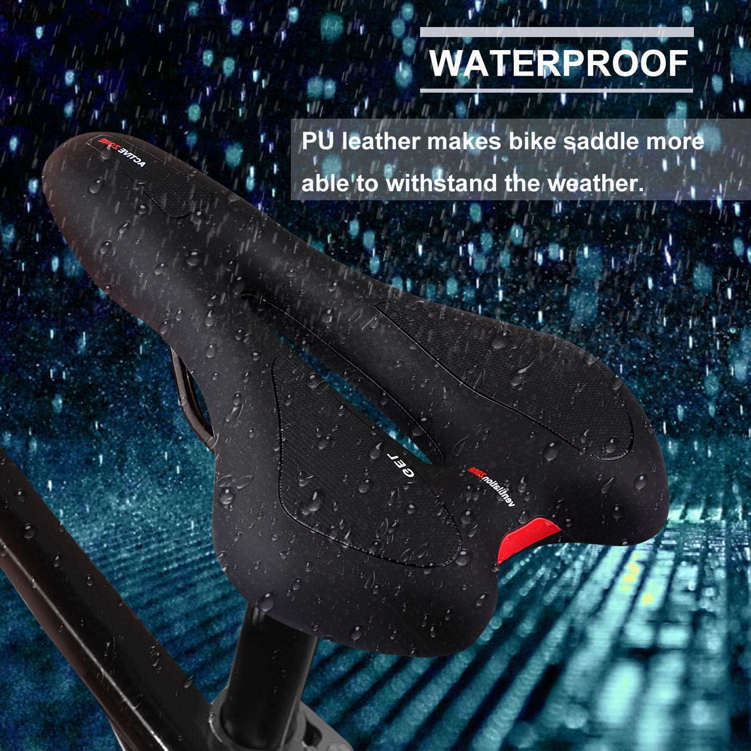 Bike Seat Gel Bicycle Saddle Comfort for Men Women MTB Mountain Road Trekking Cr