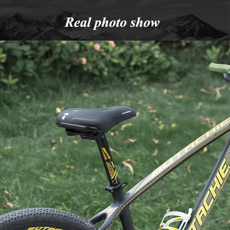 Promend Bicycle MTB Bike Seat Saddle Cushion Pad Thicken Wide PU EVA Foam Saddle