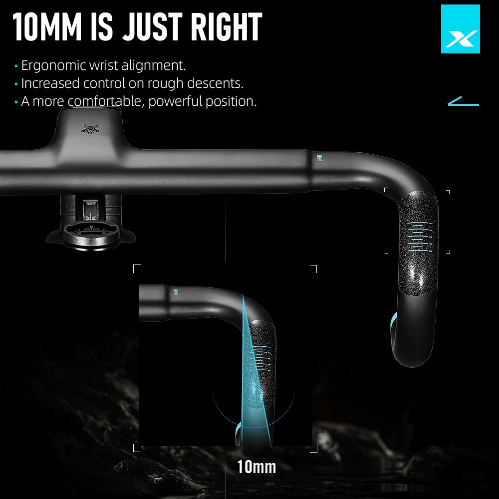 T1000 Integrated Carbon UD Road Bike Handlebar with Full Inner Cable Racing Handlebars