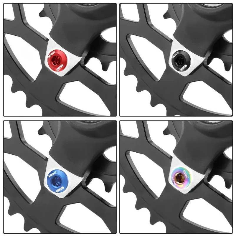 MUQZI 4/5pcs Chainring Bolts MTB Road Single Double Crank Screws 6.5/8.5mm
