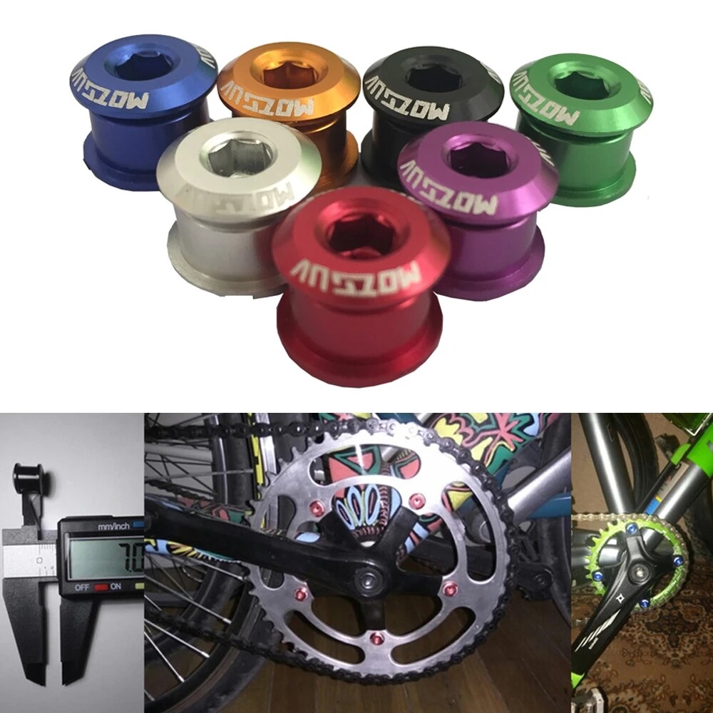 MOTSUV 5Pcs Bicycle Chainring Screw Chainwheel Bolts 7075 T6 Aluminum Alloy CNC