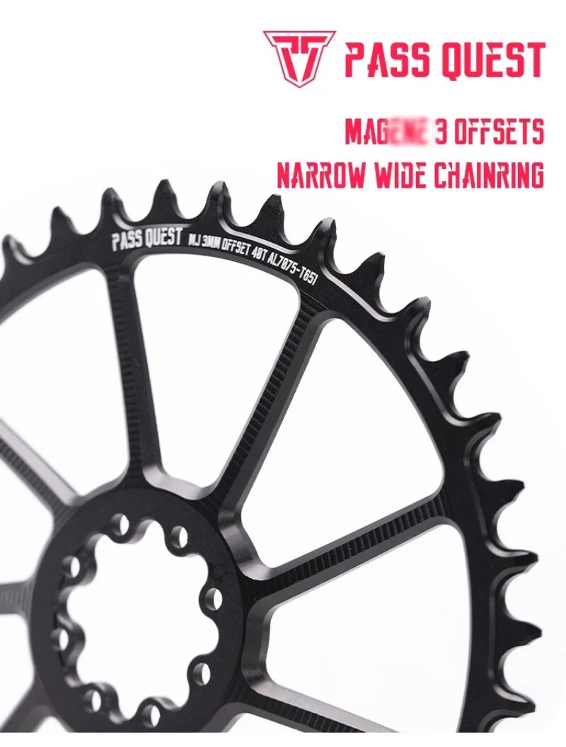 MTB Bicycle 3mm Offset Round Chainring Narrow Wide Chainring 40 42 44 46 48T