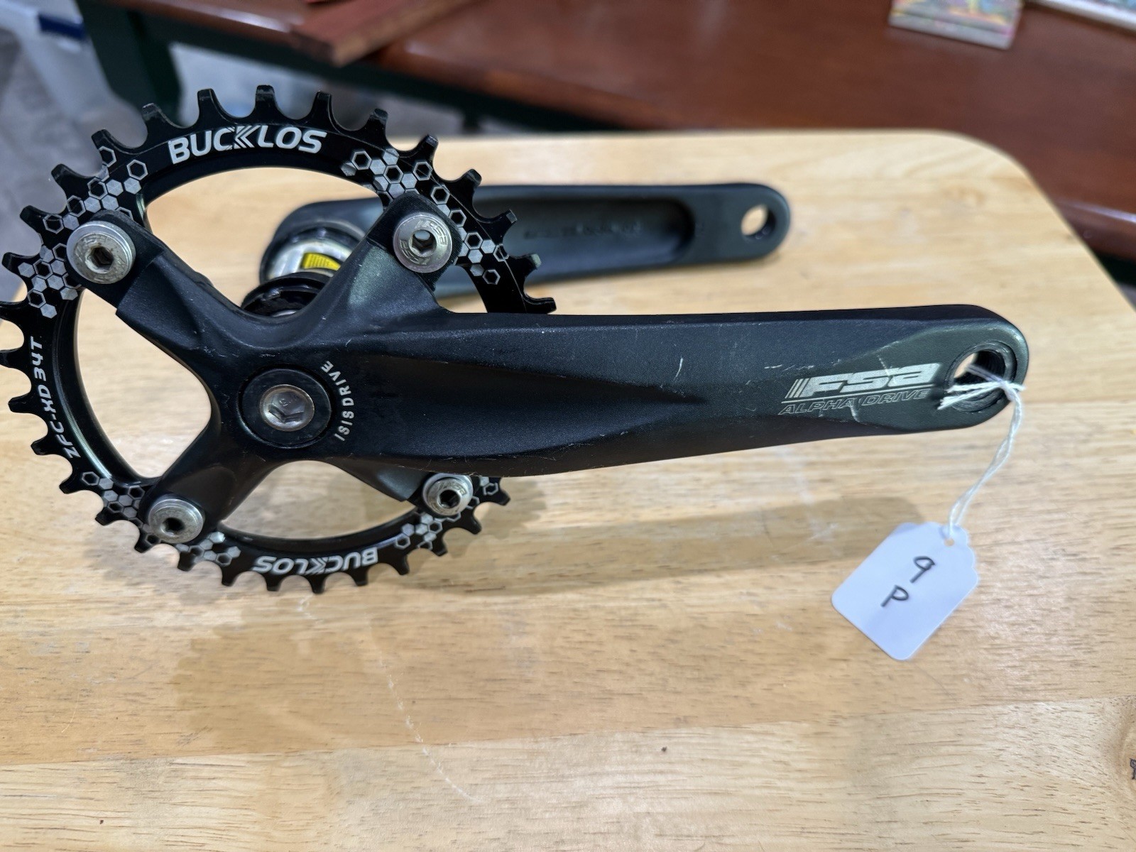 FSA ALPHA DRIVE CRANKSET 175mm With BB NARROW WIDE 34 Tooth Crankset