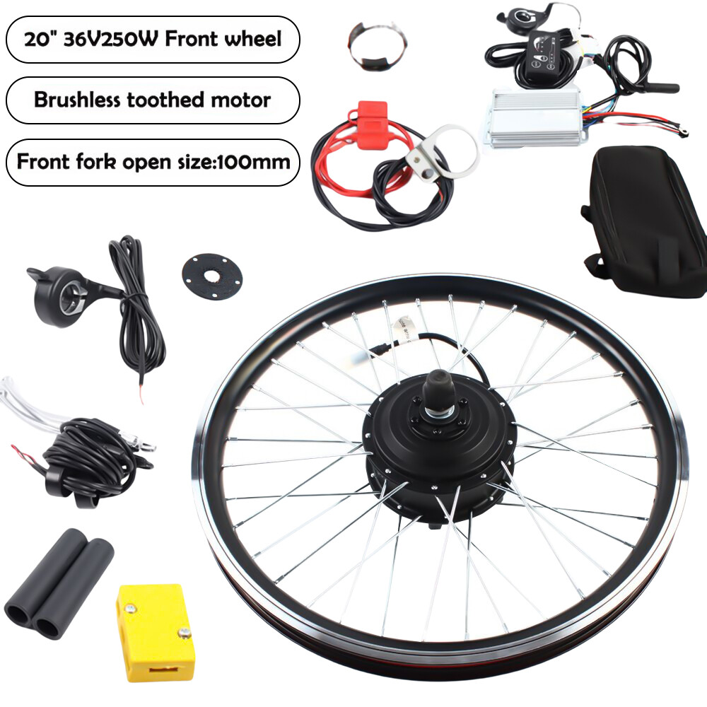 20″ Front Wheel 36V 250W Electric Bicycle Conversion Kit with Throttle