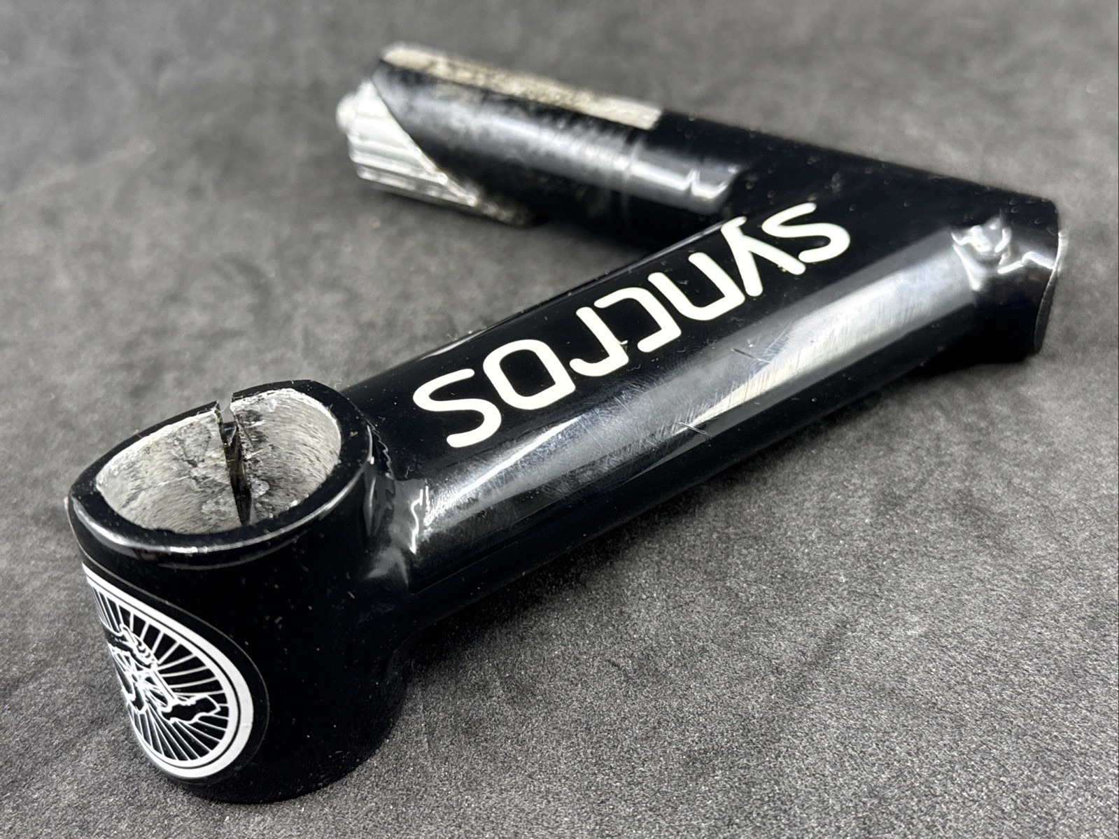 Vintage SYNCROS Black 115mm Length 26.0mm Clamp Alloy 22.2 Quill Road Stem