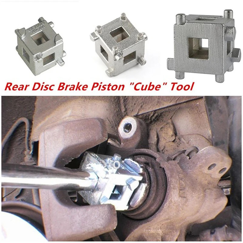 Rear Disc Brake Caliper Piston Rewind/Wind Back Cube Tool 3/8″ Drive Tool