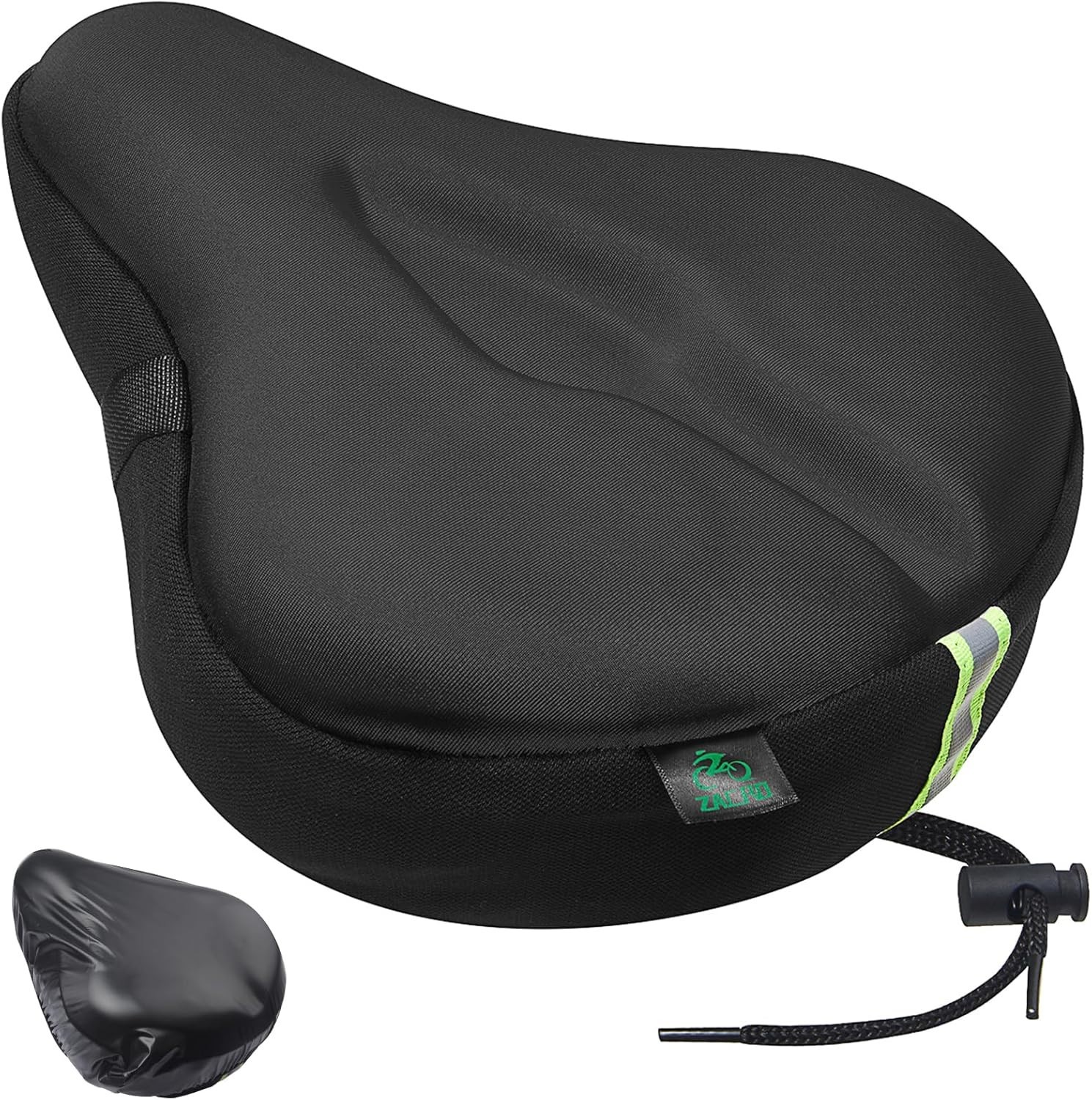 Deluxe Bike Seat Cushion with Moisture-Wicking Fabric – 11×10 Inches of Comfort
