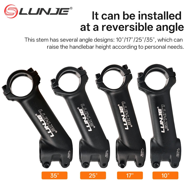 Ultralight MTB Bike Stem 10° 17° 25° 35° 31.8mm Handlebar 60-110mm