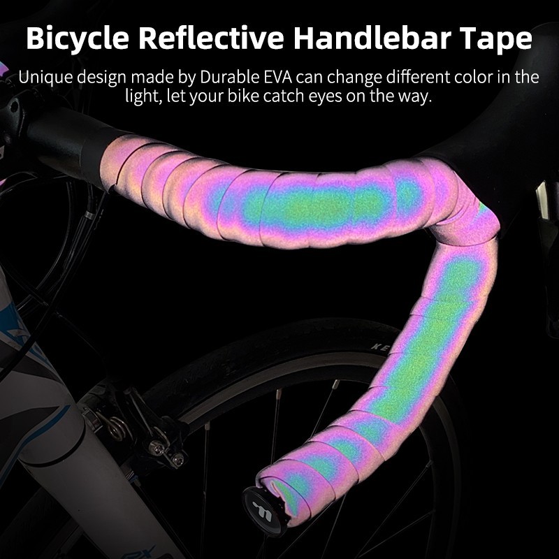 WEST BIKING Reflective Road Bike Bicycle Handlebar Tape Cycling Bar Tape Wrap