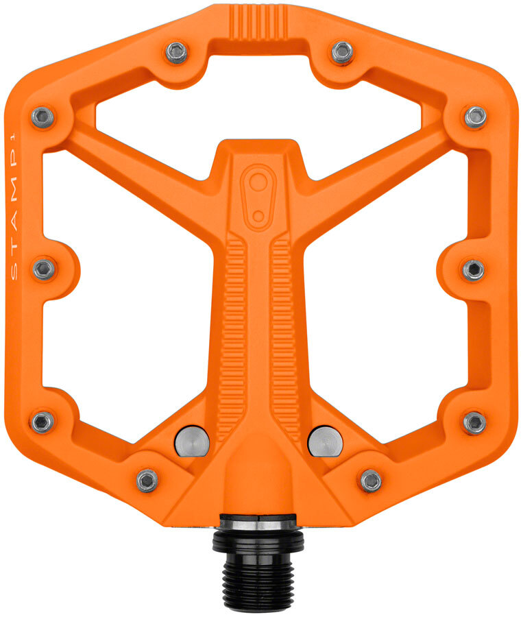 Crank Brothers Stamp 1 Gen 2 Pedals – Platform, Composite, 9/16″, Orange, Small