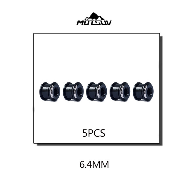 MOTSUV 5Pcs Bicycle Chainring Screw Chainwheel Bolts 7075 T6 Aluminum Alloy CNC