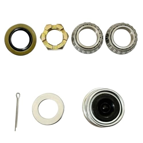 Sets Trailer Hub Kit 5 Bolt4.5″,Trailer Axle Kit for000 lb 5 Lug Fits 1-1/16″ 2