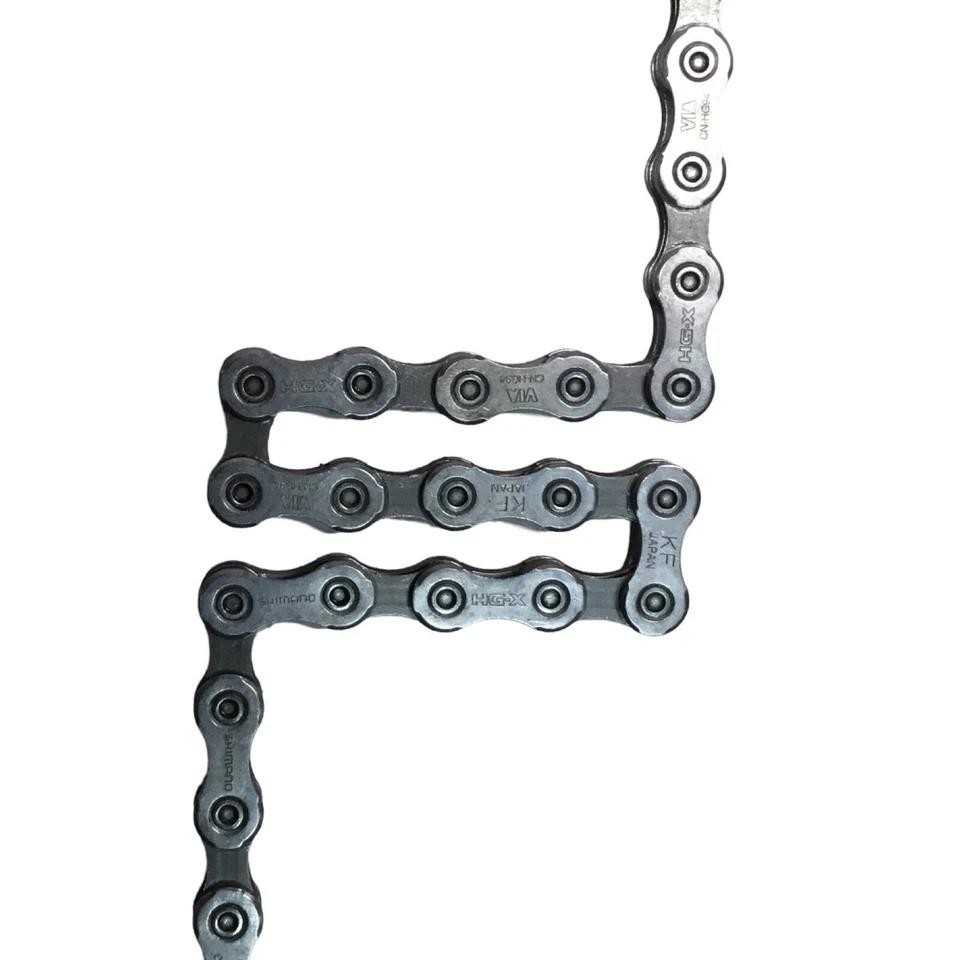 Shimano CN‑HG94 10‑Speed Chain 118 Links Silver XT Road MTB New