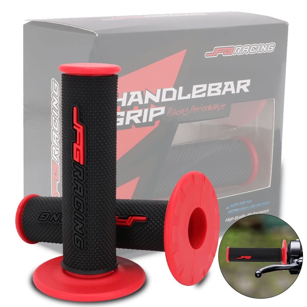 Dirt Bike Grips 7/8” Motorcycle ATV Handlebar Grips, red