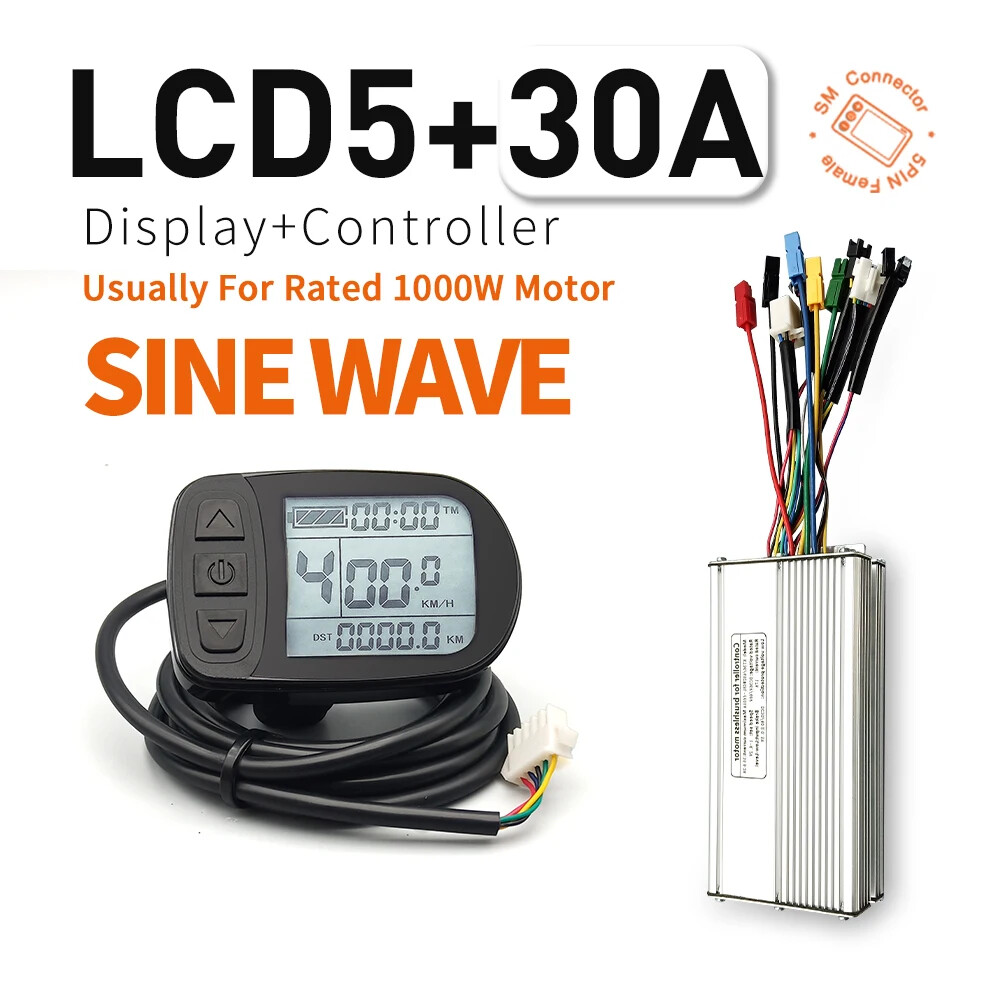 KT Electric Bike 30A 35A 50A 1000W 1500W 3000W Controller 36V/48V LCD Display