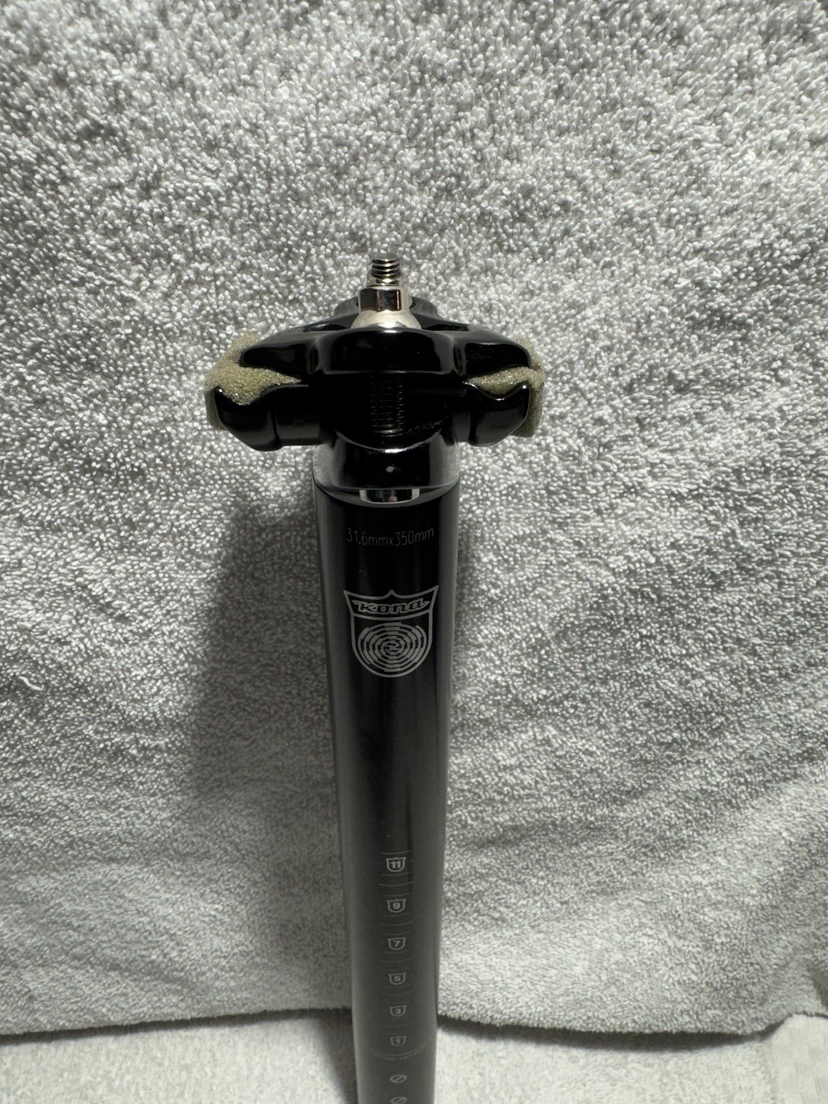 Kona Steel Seatpost 34.9mm x 350mm Black for Mountain Bike