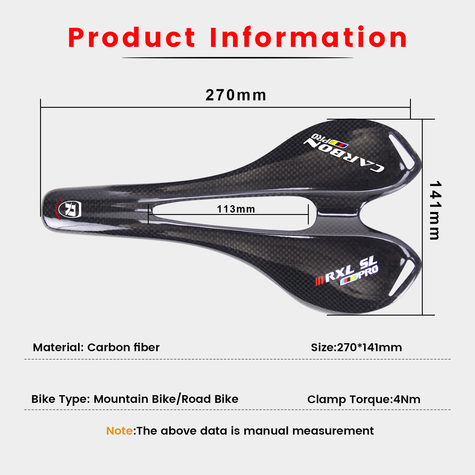 road bike saddle 270*141mm carbon mtb saddles carbon seat road bike USA stock