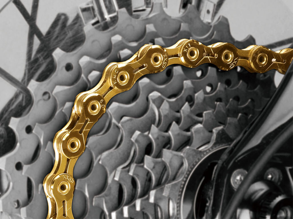 KMC X11SL Gold Ti-N Gravel Road MTB 11-speed Bike Chain 118 Links