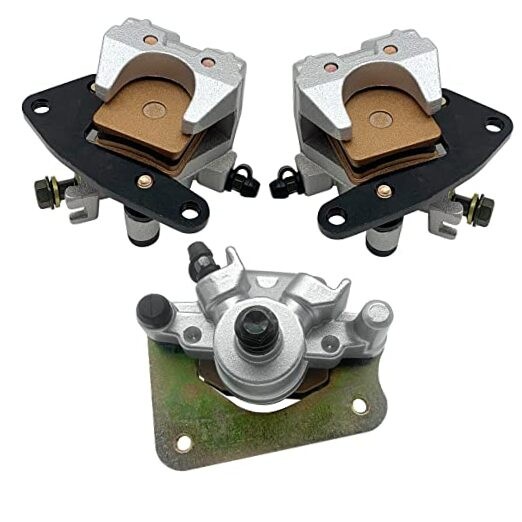 Front Left Right & Rear all Brake Calipers for Yamaha Kodiak 400 2000-2002