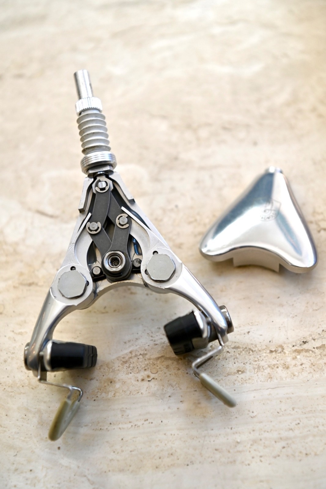 NOS Campagnolo C-Record Delta 3 pivot REAR Brake with pads