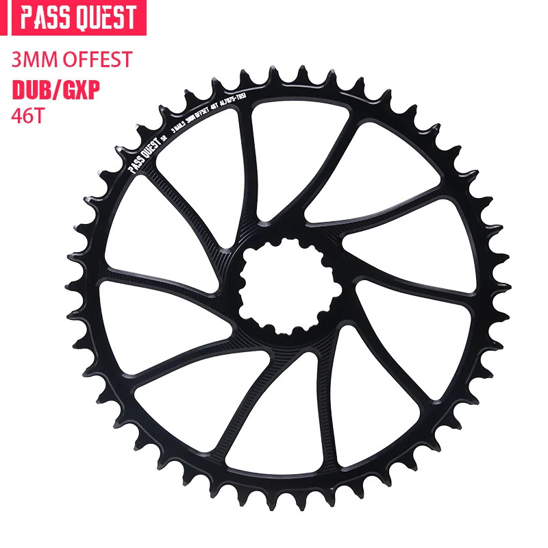 3mm Offset Chainring 40T-54T Narrow Wide Chainring for ROAD/Gravel Bike 9-12S