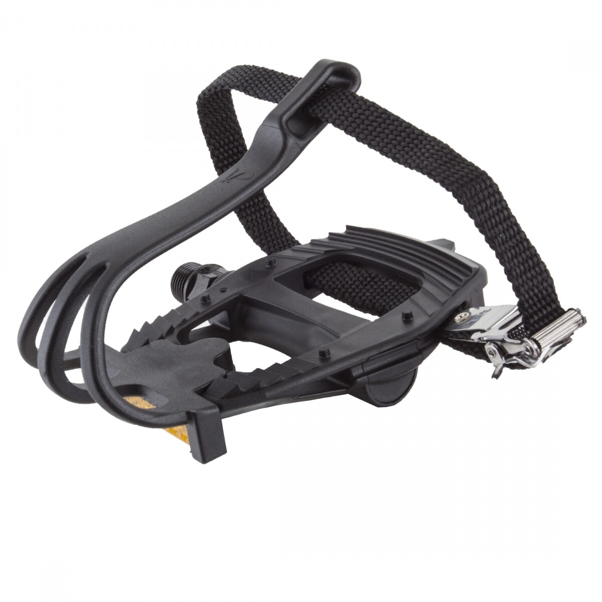 Sunlite Sport Road Pedals 9/16″ Boron Axle Composite Body Toe Clip Straps Black