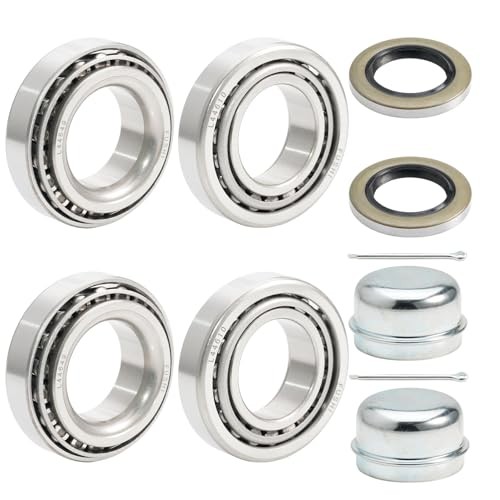 2 Set Fits for 1-1/16» Axles Trailer Wheel Hub Bearings Kit,